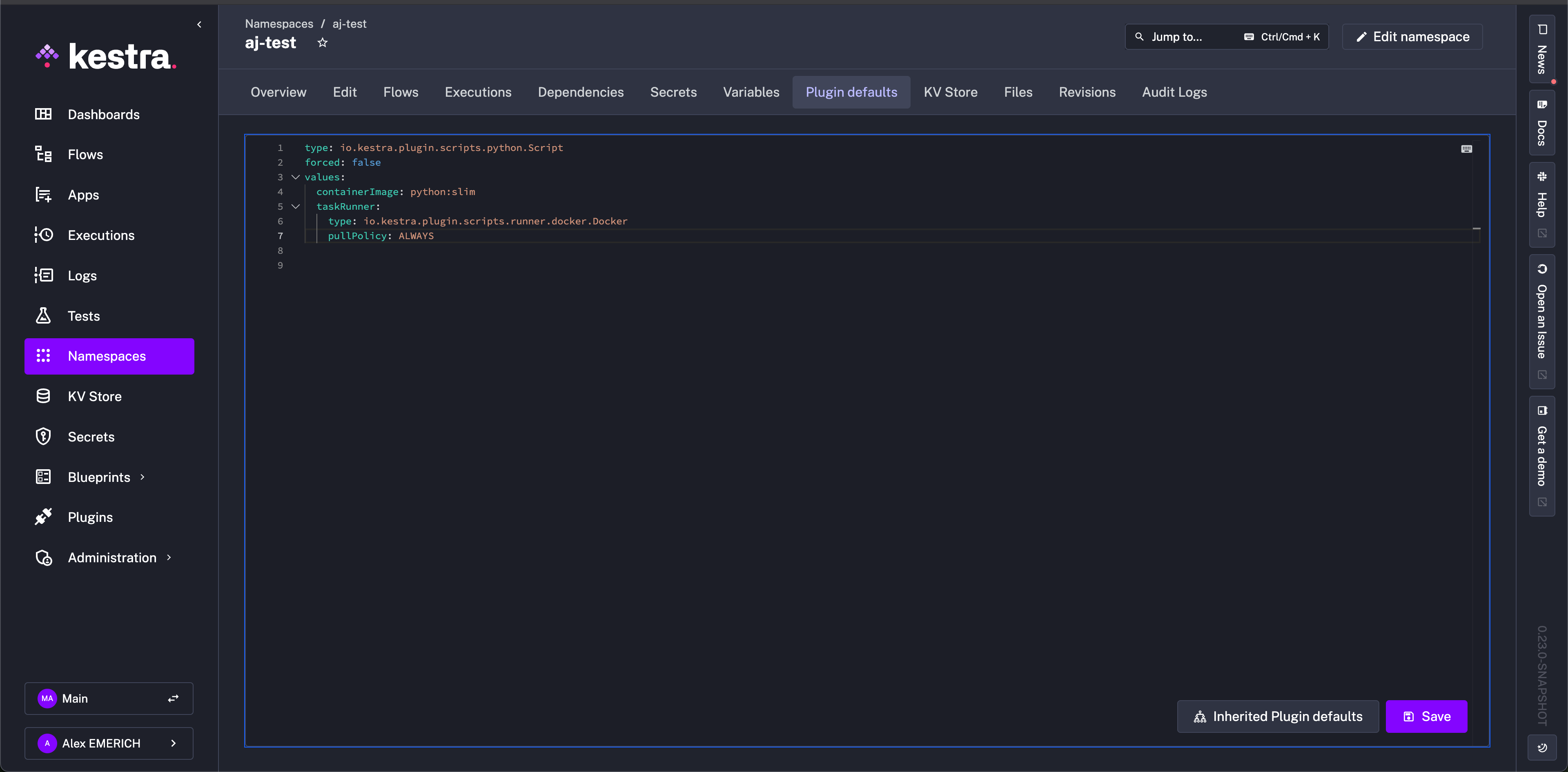 Plugin Defaults